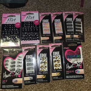 Nail Strips And Accessories Variety Pack Set #4